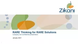 RARE Thinking for RARE Solutions