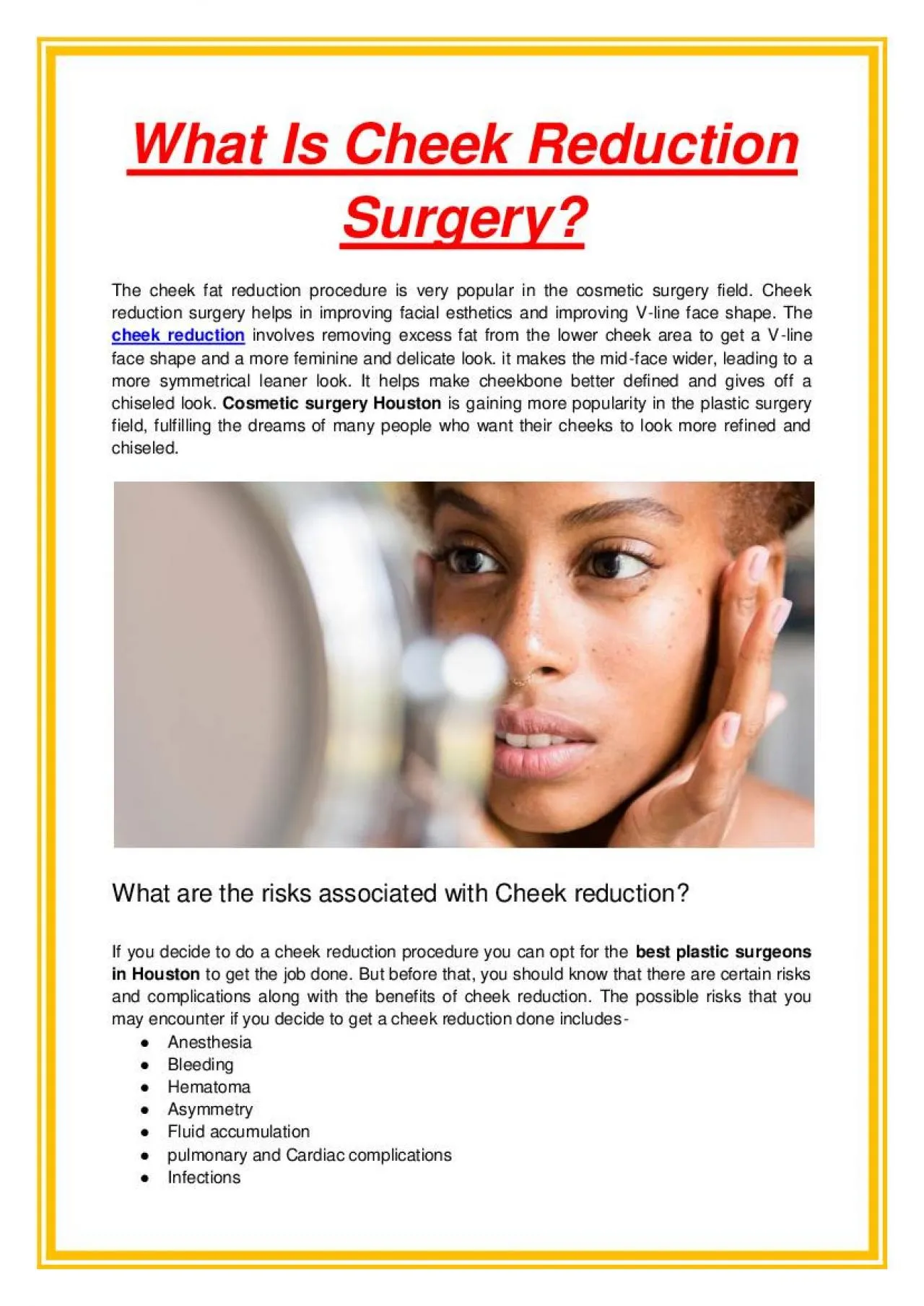 PDF-What Is Cheek Reduction Surgery?