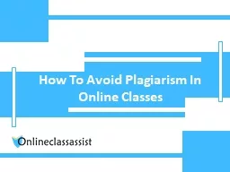 How To Avoid Plagiarism In Online Classes