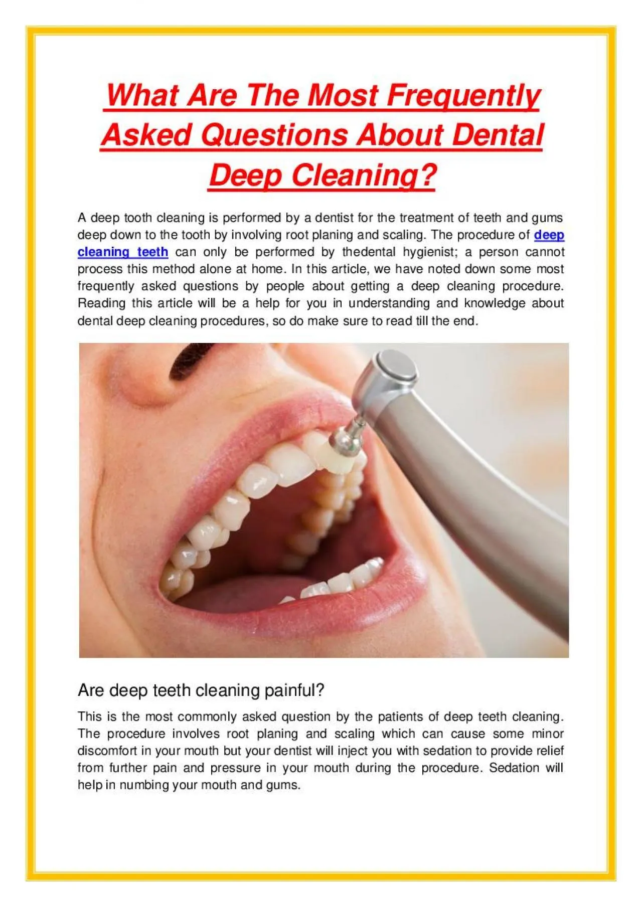 PDF-What Are The Most Frequently Asked Questions About Dental Deep Cleaning?