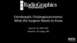 Extrahepatic Cholangiocarcinoma: