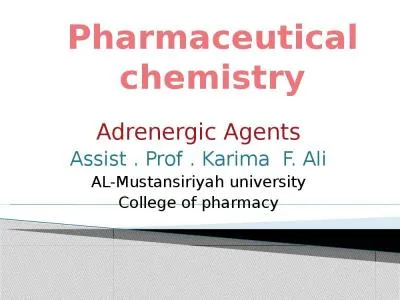 Pharmaceutical   chemistry