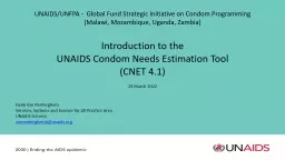 PPT-UNAIDS/UNFPA - Global Fund Strategic Initiative on Condom Programming