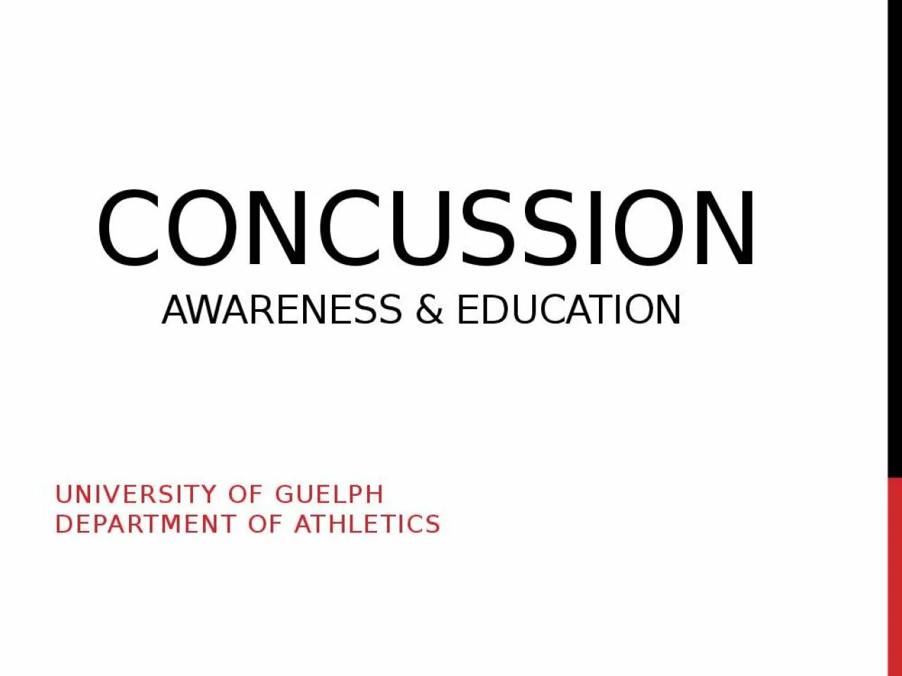 PPT-Concussion Awareness & Education