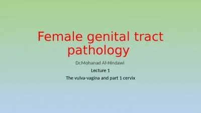 Female genital tract pathology