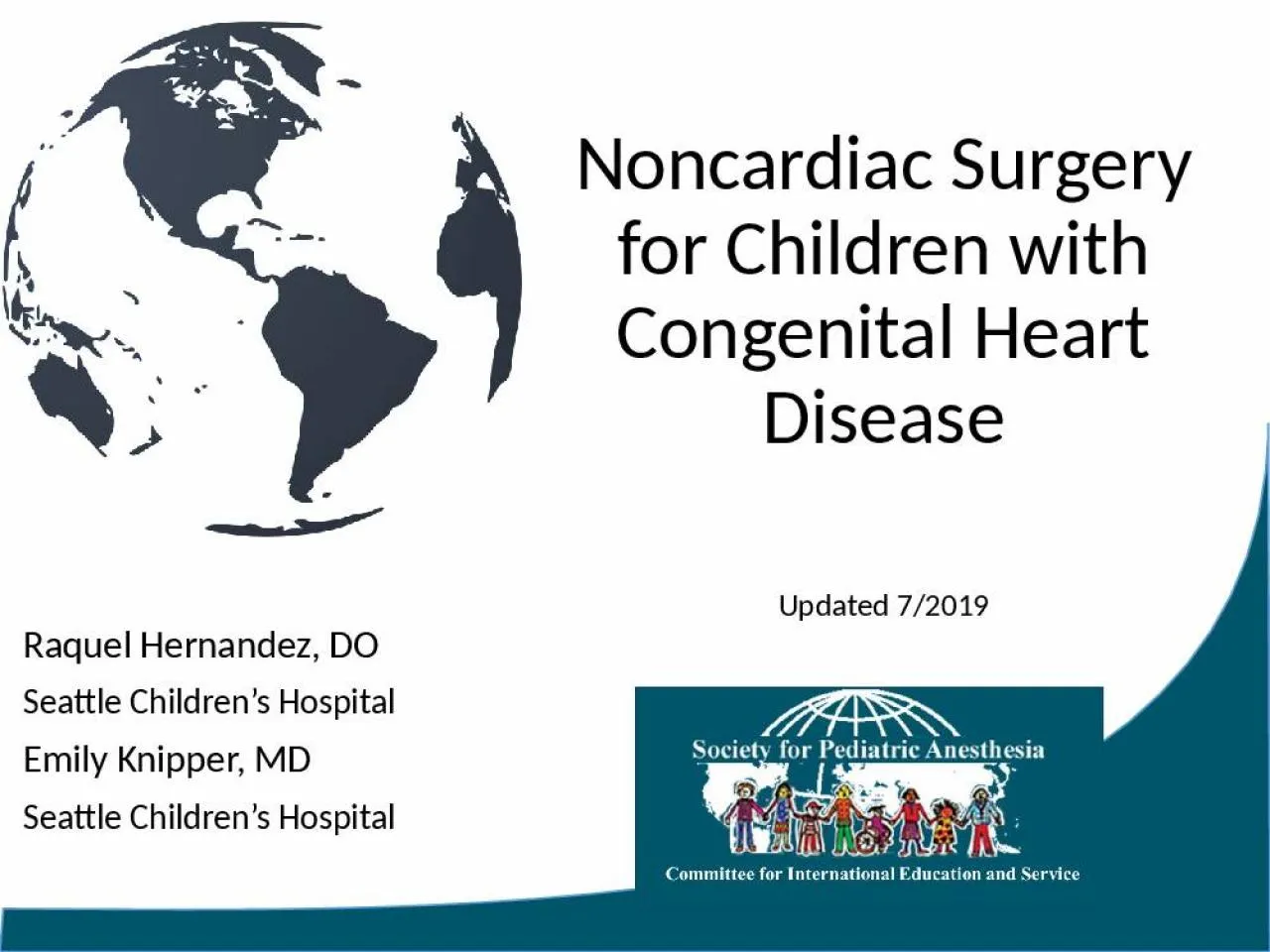 PPT-Noncardiac Surgery for Children with Congenital Heart Disease