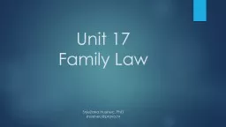 Unit  17 Family   Law Snježana Husinec,