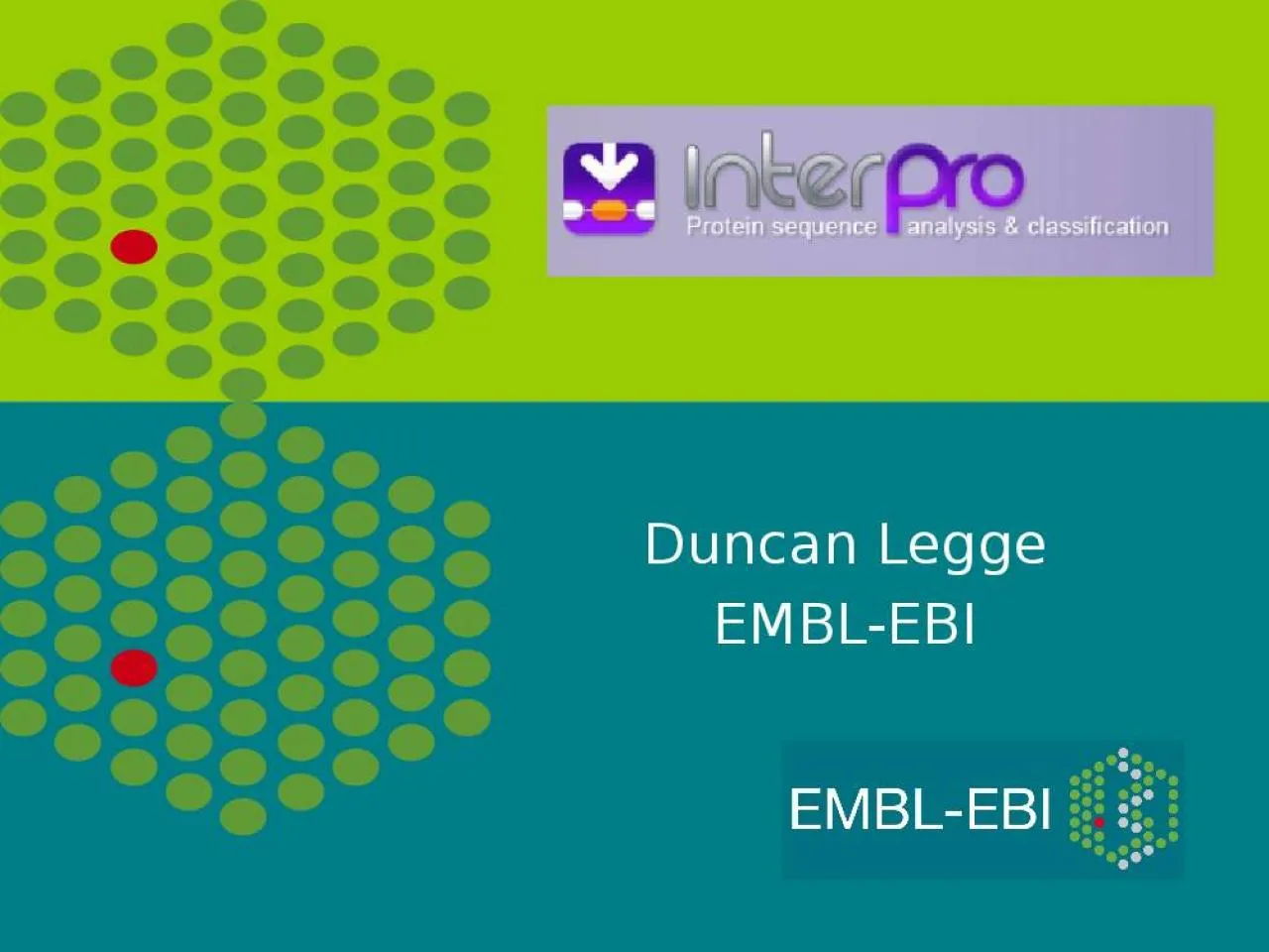 PPT-Duncan Legge EMBL-EBI Introduction to InterPro