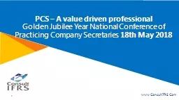 PCS – A value driven professional