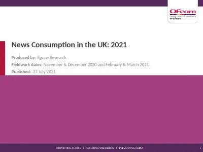 News Consumption in the UK: 2021