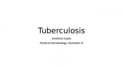 Tuberculosis Vandana  Gupta