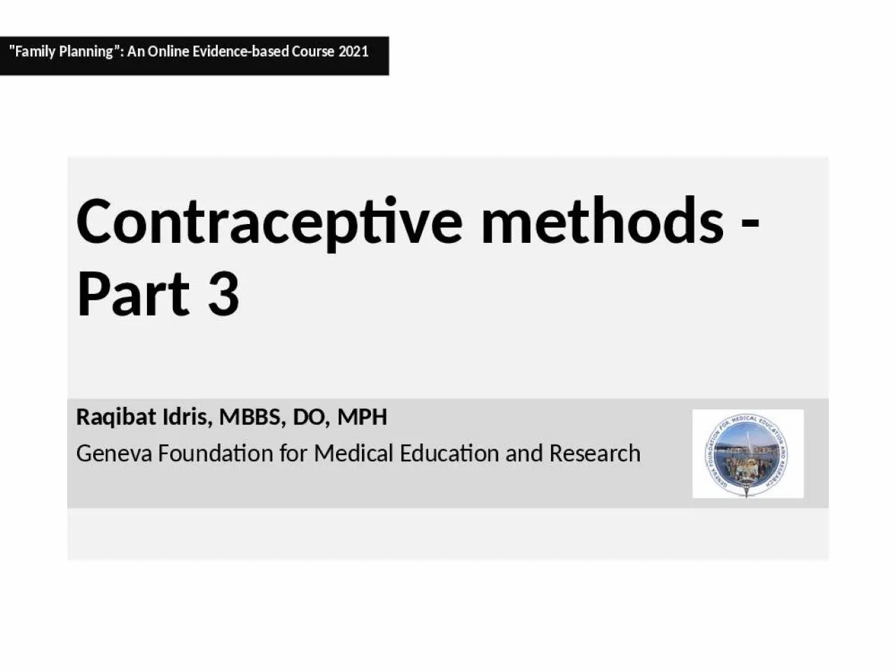 PPT-Contraceptive methods - Part 3