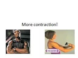 More contraction!   Review Principles of Muscle Mechanics