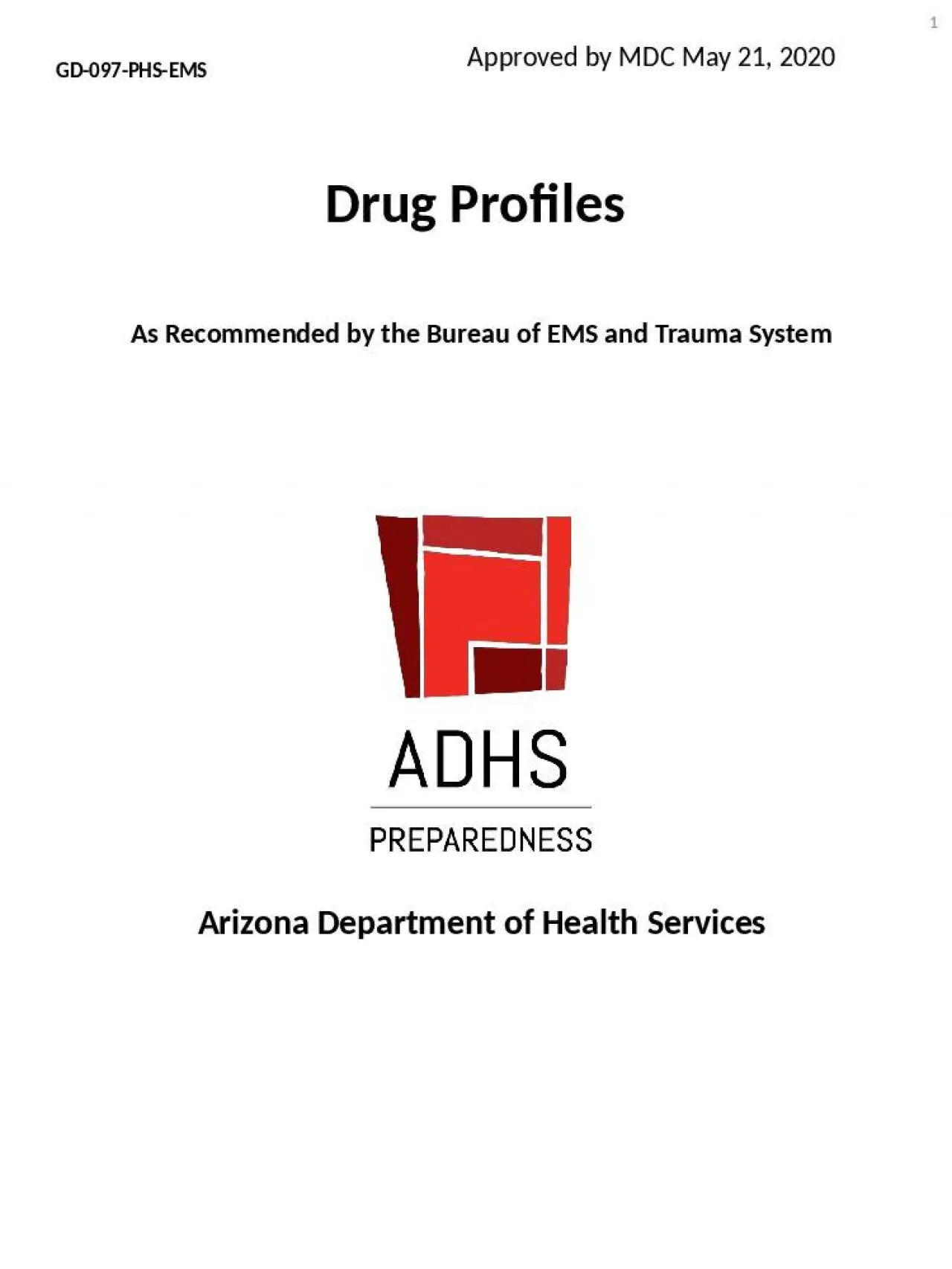 PPT-GD-097-PHS-EMS Drug Profiles