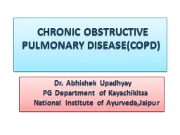 PPT-CHRONIC OBSTRUCTIVE PULMONARY