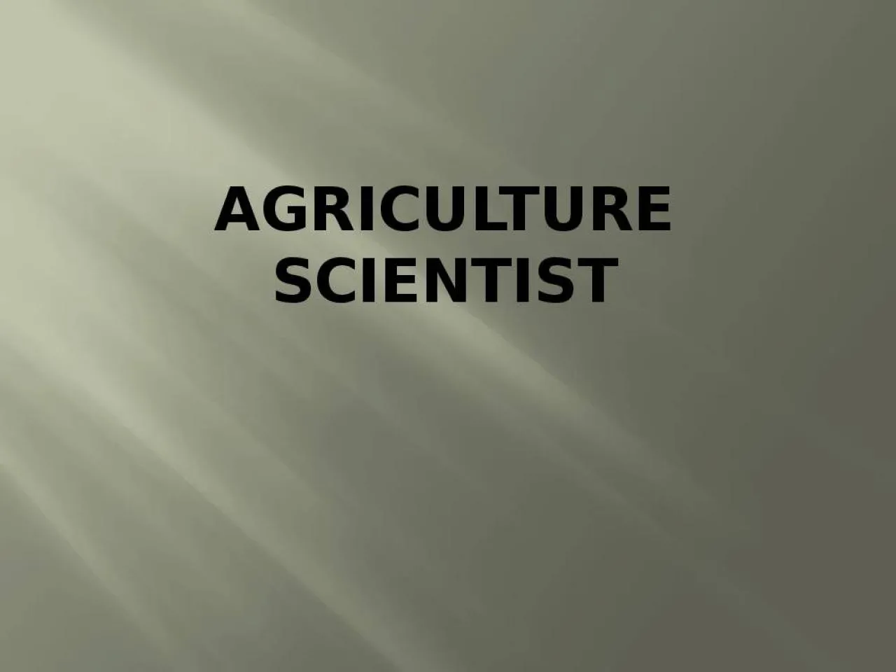 PPT-Agriculture Scientist George Harrison Shull