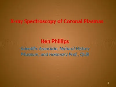 X-ray Spectroscopy of Coronal Plasmas