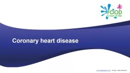 Coronary heart disease  Coronary heart disease