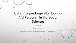 Using Corpus Linguistics Tools to