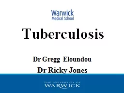 Tuberculosis Dr Gregg Eloundou