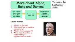 More about Alpha, Beta and Gamma