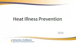 Heat Illness Prevention 2015