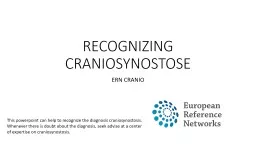 PPT-RECOGNIZING CRANIOSYNOSTOSE