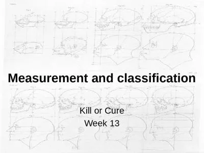 Measurement and  classification