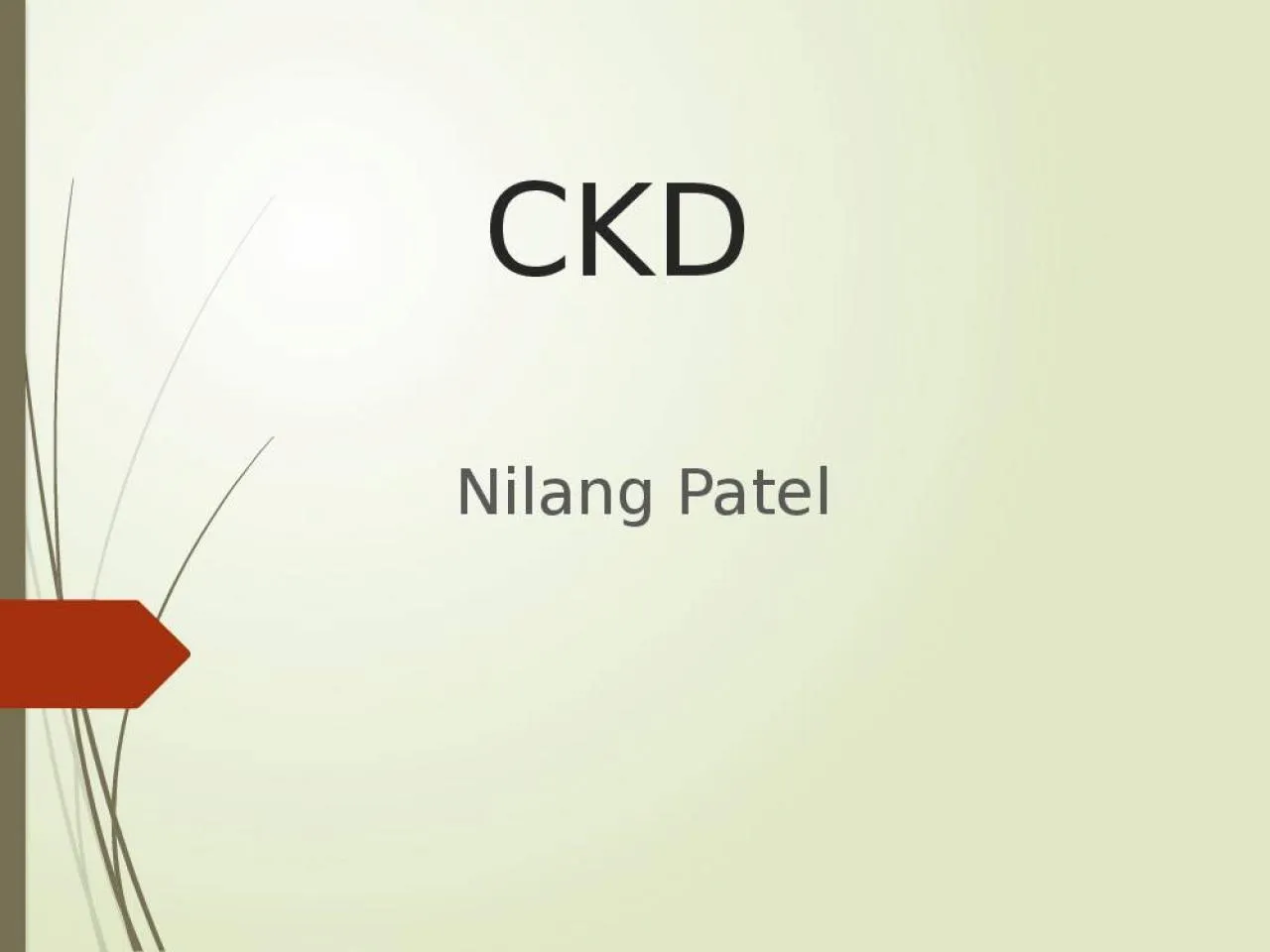 PPT-CKD Nilang Patel Epidemiology of CKD