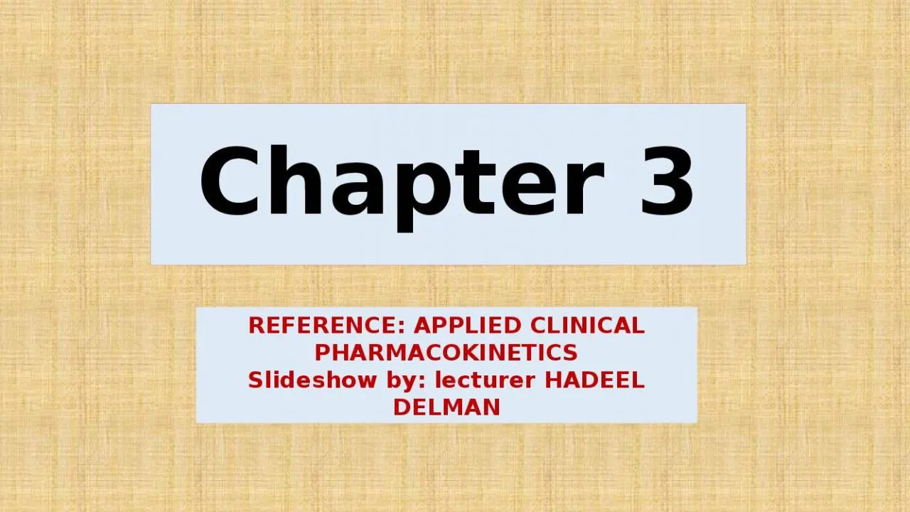 PPT-Chapter 3 REFERENCE: APPLIED