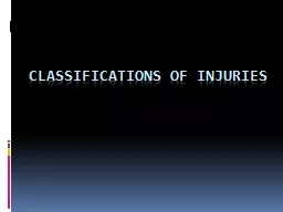 PPT-Classifications of injuries