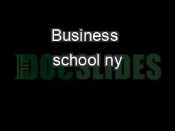 Business school ny