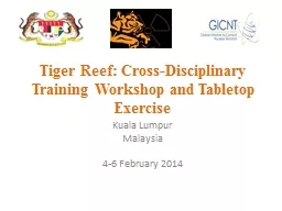 Tiger Reef: Cross-Disciplinary Training Workshop and
