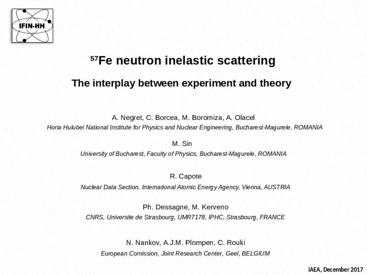 PPT-57 Fe neutron inelastic scattering