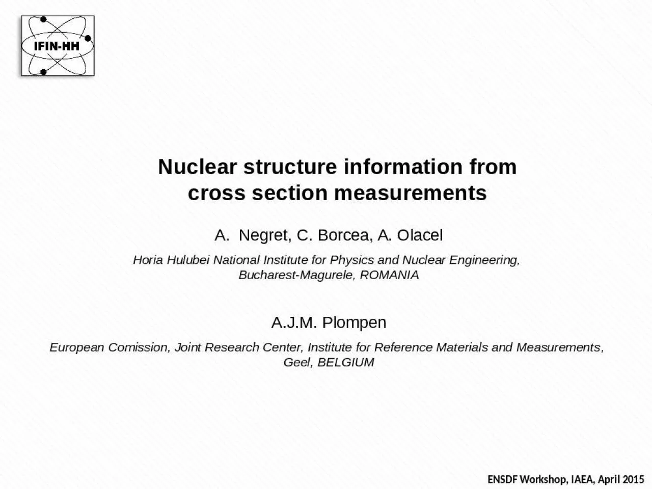 PPT-Nuclear structure information from