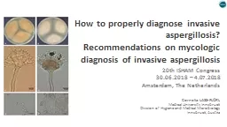 How to properly diagnose invasive aspergillosis?