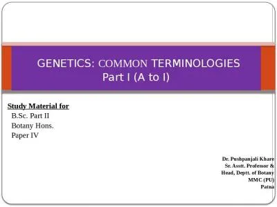 Study Material for   B.Sc. Part II