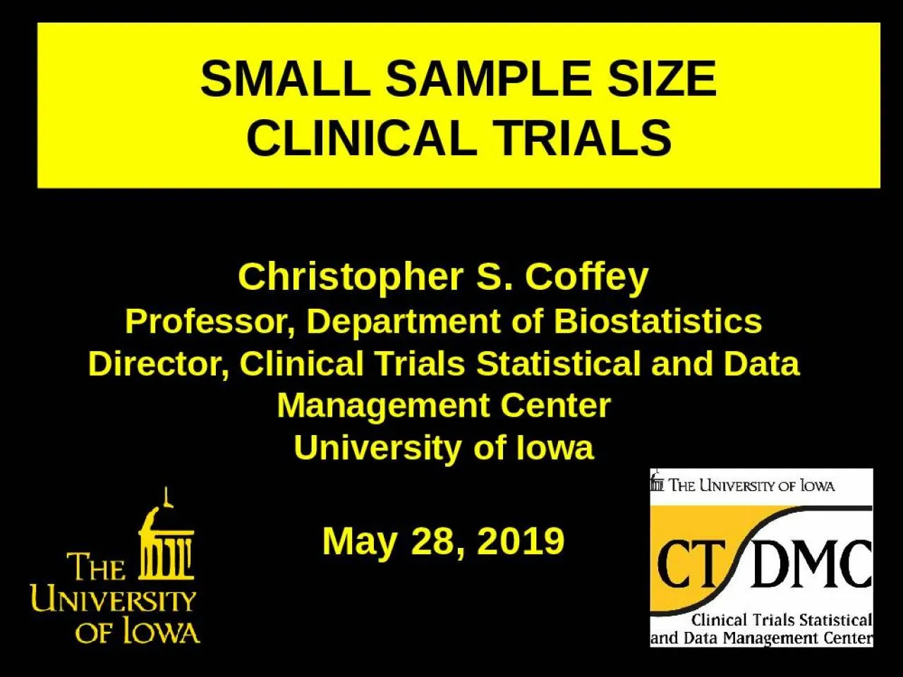 PPT-SMALL SAMPLE SIZE CLINICAL TRIALS