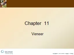 Chapter 11 Veneer Objectives