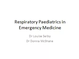 Respiratory Paediatrics in Emergency Medicine