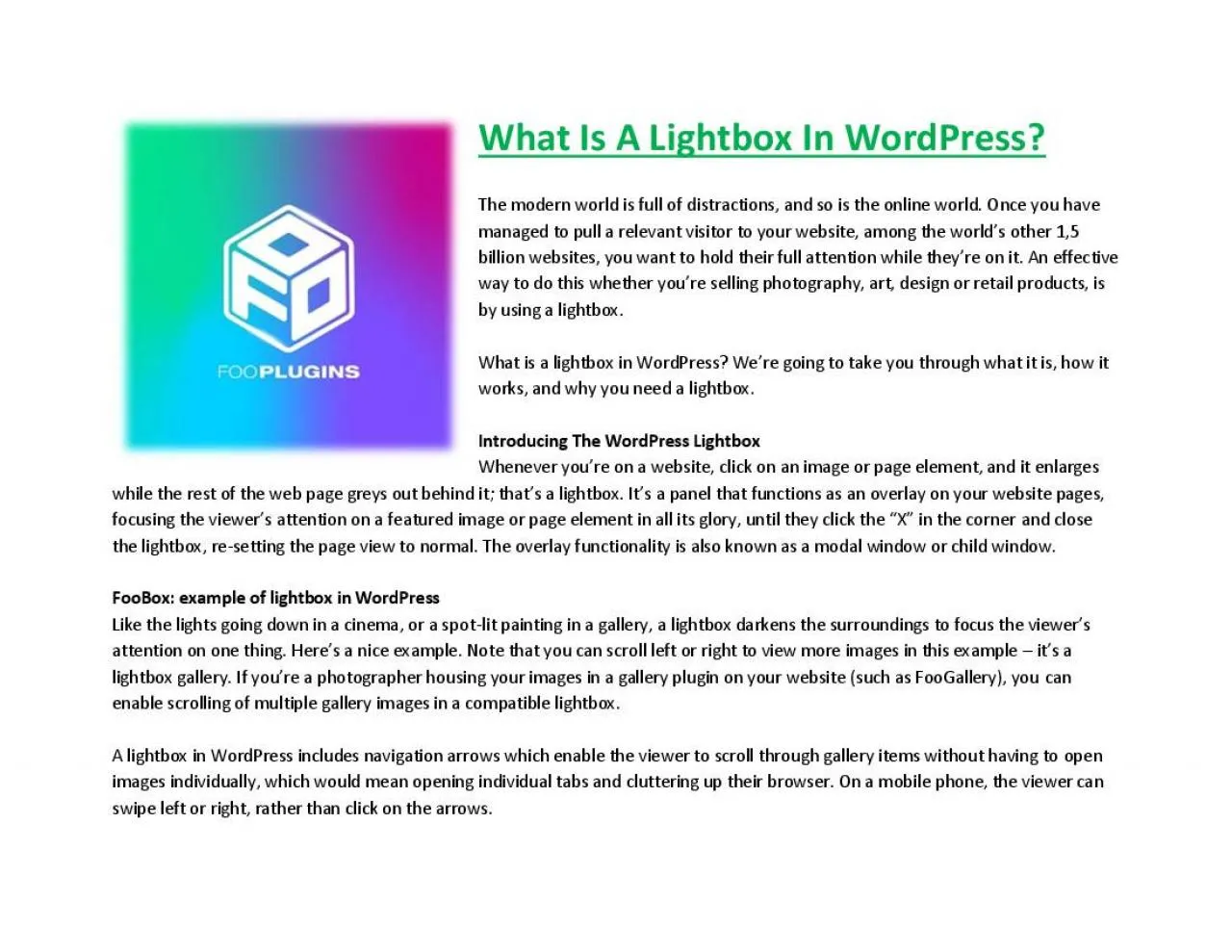 PDF-What Is A Lightbox In WordPress?