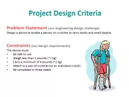 Project  Design Criteria