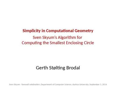 Simplicity  in  Computational