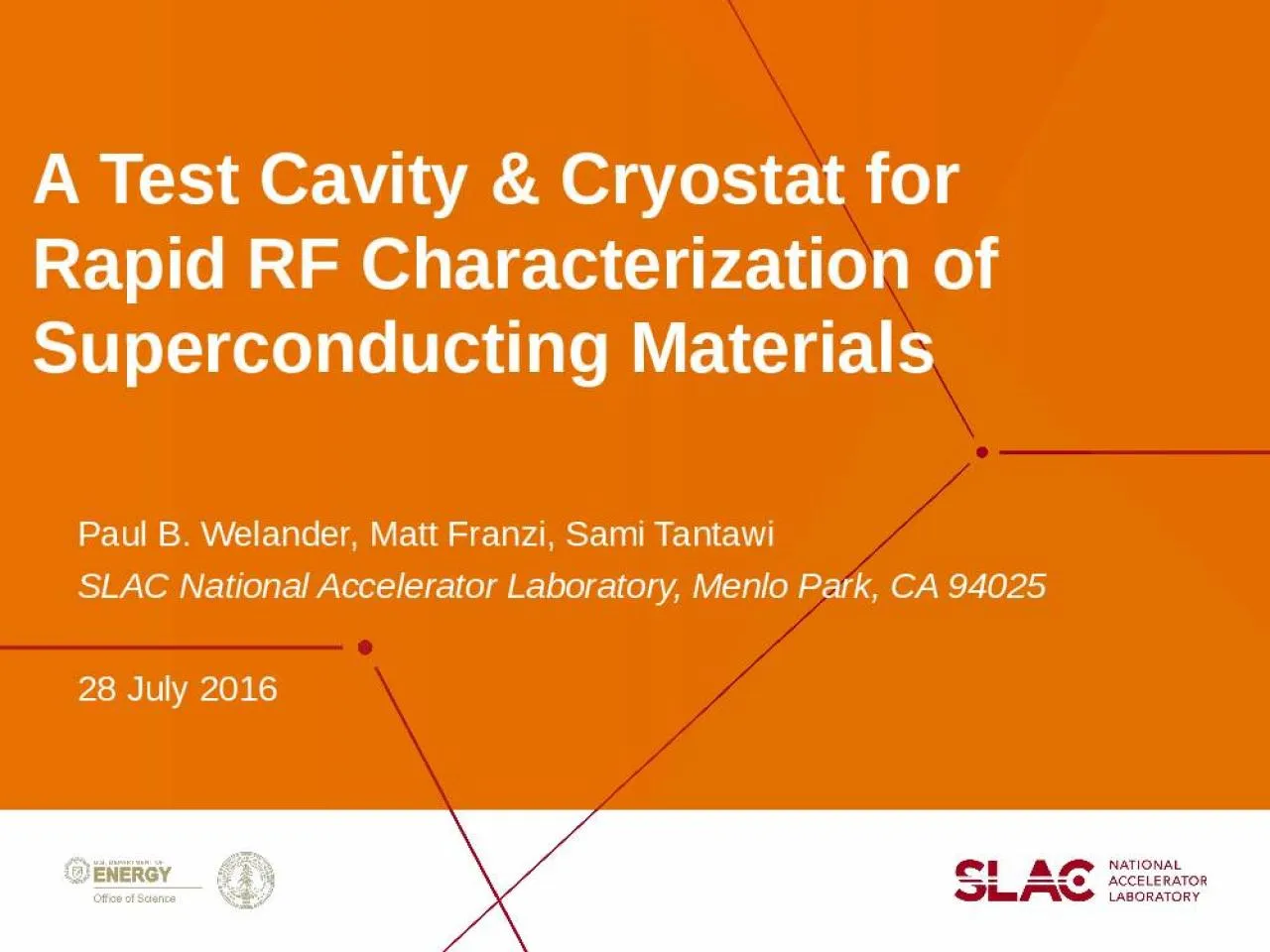 PPT-A Test Cavity & Cryostat for