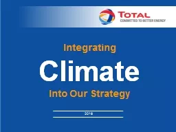 Integrating  Climate Into Our