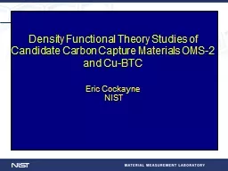 Density Functional Theory Studies of
