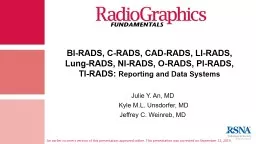 BI-RADS, C-RADS, CAD-RADS, LI-RADS