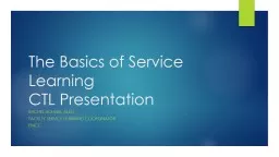 The Basics of Service Learning