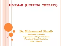 Hijamah (Cupping therapy)