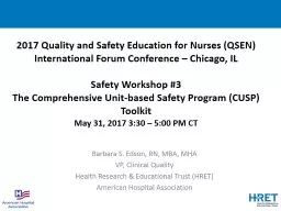 PPT-2017 Quality and Safety Education for Nurses (QSEN) International Forum